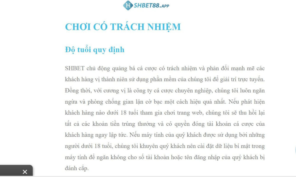 Nhược điểm của Shbet là gì?